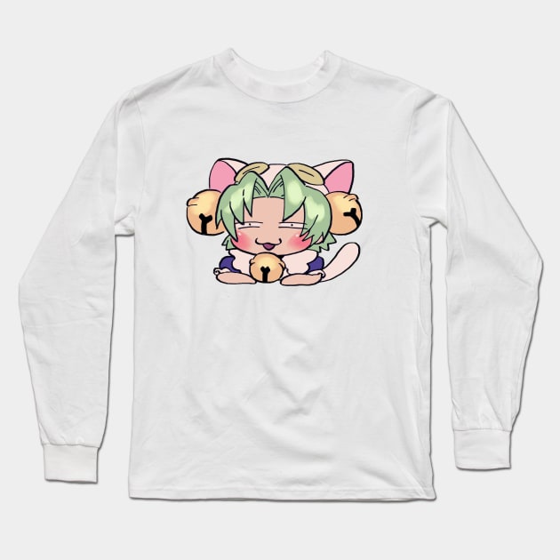 I draw the mildly cursed goofy ahh dejiko / di gi charat meme Long Sleeve T-Shirt by mudwizard